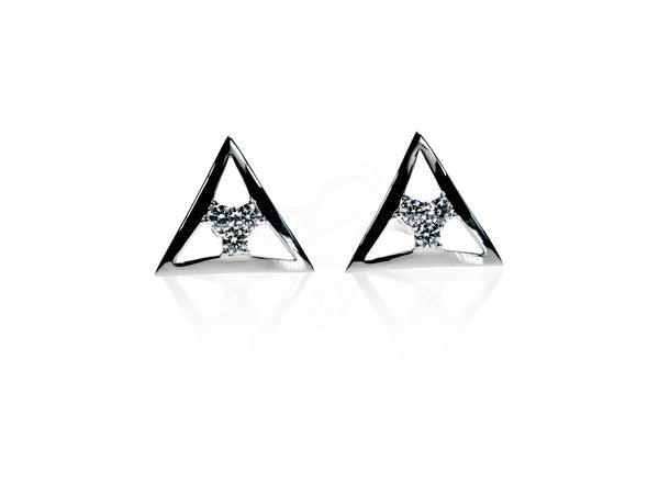 Bermuda Triangle Diamond Cuff Links