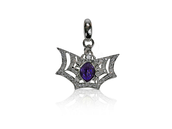 Charlotte's Web Amethyst Charm/Pendant