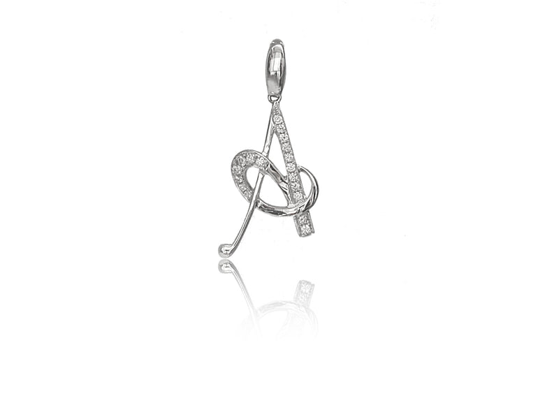 Diamond A Pendant / Charm