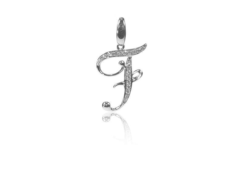 Diamond F Pendant / Charm